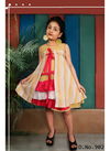 Yellow Arya Bachpan Casual Wear Frock Style Cotton Kids Wear Collcetion 902